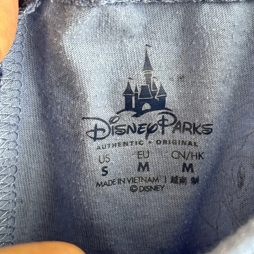 Disney Parks Authentic Lilo and Stitch Joggers ADULT Small Blue Pants Pajamas - Picture 4 of 8